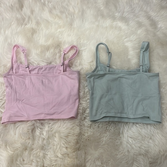 Hollister pink and green tank tops - Picture 2 of 4